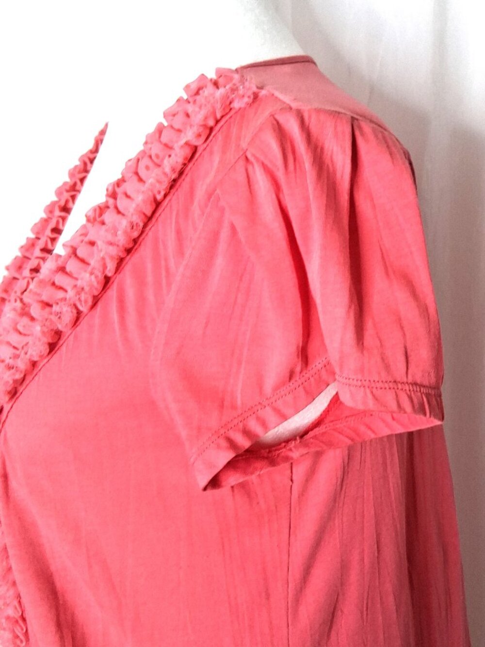 Anthropologie Ric Rac Layered Fabric Ruffled Bodice Top - Picture 4 of 11